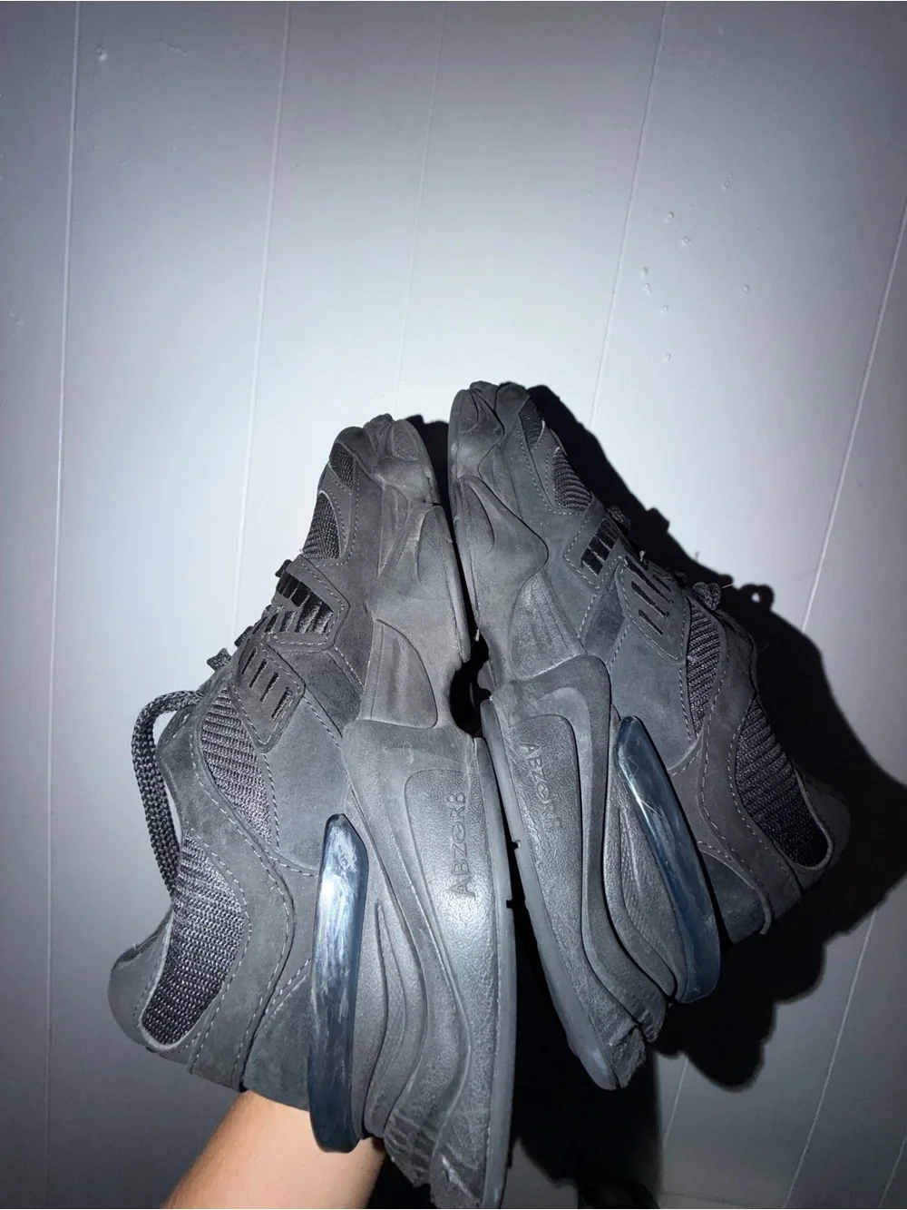 Used New Balance Triple Black 9060s size 10 no box
